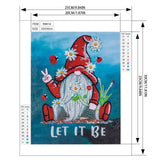 Crystal Rhinestone Diamond Painting Kit - Christmas gnome - Hibah-Diamond painting art studio