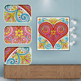 Crystal Rhinestone Diamond Painting Kit - Christmas Heart - Hibah-Diamond painting art studio