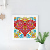 Crystal Rhinestone Diamond Painting Kit - Christmas Heart - Hibah-Diamond painting art studio