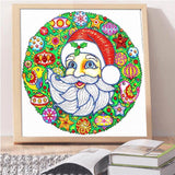 Crystal Rhinestone Diamond Painting Kit - Christmas Santa Claus - Hibah-Diamond painting art studio