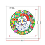 Crystal Rhinestone Diamond Painting Kit - Christmas Santa Claus - Hibah-Diamond painting art studio