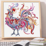 Crystal Rhinestone Diamond Painting Kit - Cock - Hibah-Diamond painting art studio