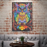 Crystal Rhinestone Diamond Painting Kit - Color owl - Hibah-Diamond painting art studio