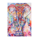 Crystal Rhinestone Diamond Painting Kit -Colored Elephant