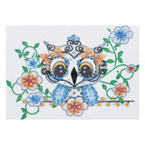 Crystal Rhinestone Diamond Painting Kit - Cute blue owl