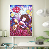 Crystal Rhinestone Diamond Painting Kit - Cute girl - Hibah-Diamond painting art studio