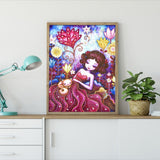 Crystal Rhinestone Diamond Painting Kit - Cute girl - Hibah-Diamond painting art studio