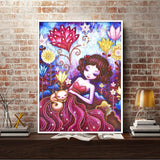 Crystal Rhinestone Diamond Painting Kit - Cute girl - Hibah-Diamond painting art studio