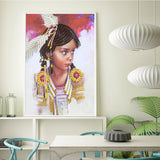 Crystal Rhinestone Diamond Painting Kit - Cute little girl - Hibah-Diamond painting art studio