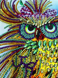 Crystal Rhinestone Diamond Painting Kit -Cute owl