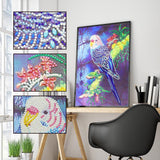 Crystal Rhinestone Diamond Painting Kit - Cute parrot - Hibah-Diamond painting art studio