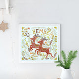 Crystal Rhinestone Diamond Painting Kit - December deer - Hibah-Diamond painting art studio