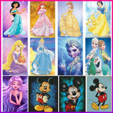 Crystal Rhinestone Diamond Painting Kit - Disney Princess (combination) - Hibah-Diamond painting art studio
