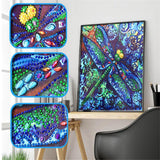 Crystal Rhinestone Diamond Painting Kit - Dragonfly - Hibah-Diamond painting art studio