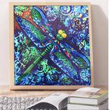 Crystal Rhinestone Diamond Painting Kit - Dragonfly - Hibah-Diamond painting art studio