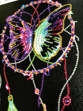 Crystal Rhinestone Diamond Painting Kit - Dreamcatcher Butterfly - Hibah-Diamond painting art studio