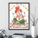 Crystal Rhinestone Diamond Painting Kit - Elephant Trunk Buddha - Hibah-Diamond painting art studio