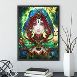 Crystal Rhinestone Diamond Painting Kit - Elf Girl - Hibah-Diamond painting art studio