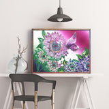 Crystal Rhinestone Diamond Painting Kit - Flower Butterfly - Hibah-Diamond painting art studio