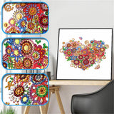 Crystal Rhinestone Diamond Painting Kit - Flower Love - Hibah-Diamond painting art studio