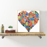 Crystal Rhinestone Diamond Painting Kit - Flower Love - Hibah-Diamond painting art studio