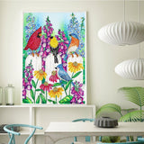 Crystal Rhinestone Diamond Painting Kit - Flowers and Birds (16x20inch) - Hibah-Diamond painting art studio