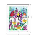 Crystal Rhinestone Diamond Painting Kit - Flowers and Birds (16x20inch) - Hibah-Diamond painting art studio