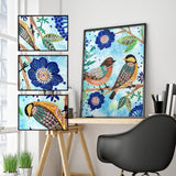 Crystal Rhinestone Diamond Painting Kit - Flowers and birds - Hibah-Diamond painting art studio