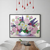 Crystal Rhinestone Diamond Painting Kit - Flowers - Hibah-Diamond painting art studio