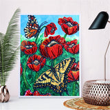 Crystal Rhinestone Diamond Painting Kit - Flowers - Hibah-Diamond painting art studio