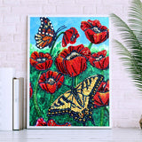 Crystal Rhinestone Diamond Painting Kit - Flowers - Hibah-Diamond painting art studio