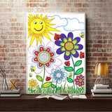 Crystal Rhinestone Diamond Painting Kit - Flowers in the sun - Hibah-Diamond painting art studio