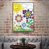 Crystal Rhinestone Diamond Painting Kit - Flowers in the sun - Hibah-Diamond painting art studio