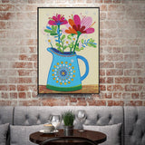 Crystal Rhinestone Diamond Painting Kit - Flowers on the kettle - Hibah-Diamond painting art studio