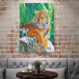 Crystal Rhinestone Diamond Painting Kit - Forest Animal Tiger - Hibah-Diamond painting art studio