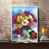 Crystal Rhinestone Diamond Painting Kit -Fresh flowers - Hibah-Diamond?painting art studio