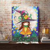 Crystal Rhinestone Diamond Painting Kit - Gorjuss girl with hat - Hibah-Diamond painting art studio