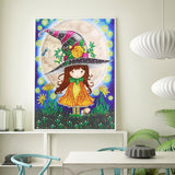 Crystal Rhinestone Diamond Painting Kit - Gorjuss girl with hat - Hibah-Diamond painting art studio