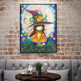 Crystal Rhinestone Diamond Painting Kit - Gorjuss girl with hat - Hibah-Diamond painting art studio