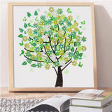 Crystal Rhinestone Diamond Painting Kit - Green tree - Hibah-Diamond painting art studio