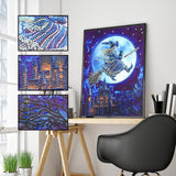 Crystal Rhinestone Diamond Painting Kit - Halloween Magic Wizard - Hibah-Diamond painting art studio