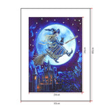 Crystal Rhinestone Diamond Painting Kit - Halloween Magic Wizard - Hibah-Diamond painting art studio