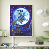 Crystal Rhinestone Diamond Painting Kit - Halloween Magic Wizard - Hibah-Diamond painting art studio