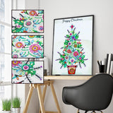 Crystal Rhinestone Diamond Painting Kit- Happy Christmas - Hibah-Diamond?painting art studio