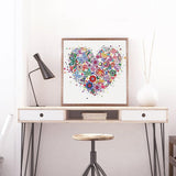 Crystal Rhinestone Diamond Painting Kit - Heart - Hibah-Diamond painting art studio