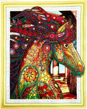 Crystal Rhinestone Diamond Painting Kit - Horse head (18.5x22.5inch) - Hibah-Diamond painting art studio