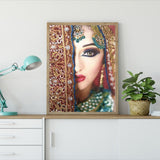Crystal Rhinestone Diamond Painting Kit - Indian Beauty - Hibah-Diamond painting art studio
