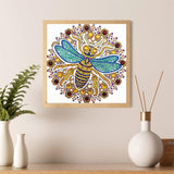 Crystal Rhinestone Diamond Painting Kit - Insect Bee - Hibah-Diamond painting art studio