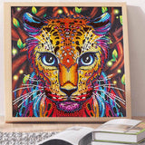 Crystal Rhinestone Diamond Painting Kit - Leopard - Hibah-Diamond painting art studio