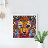 Crystal Rhinestone Diamond Painting Kit - Leopard - Hibah-Diamond painting art studio